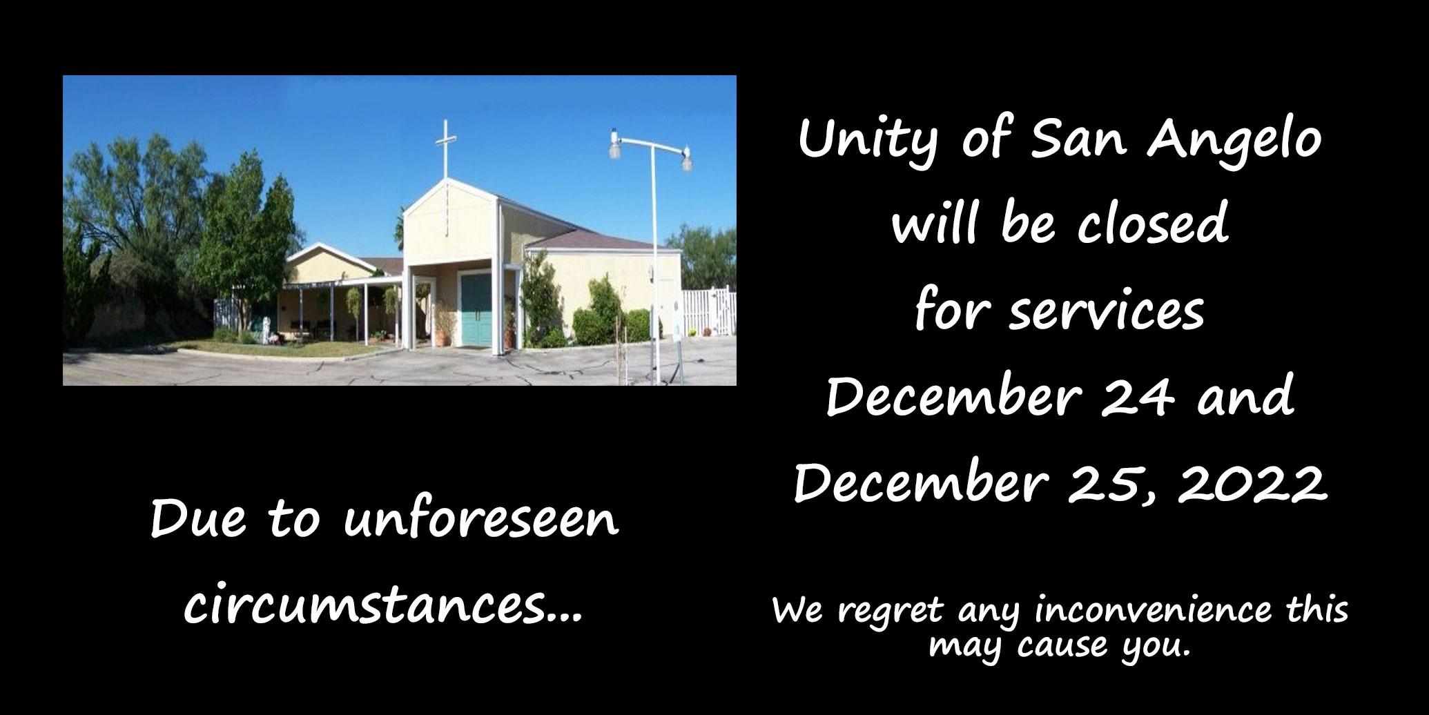 No Services for Christmas